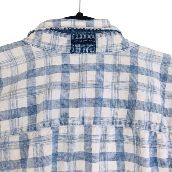 Buffalo David Bitton Plaid Snap up Flannel Shirt Women Size  M - Picture 12 of 16